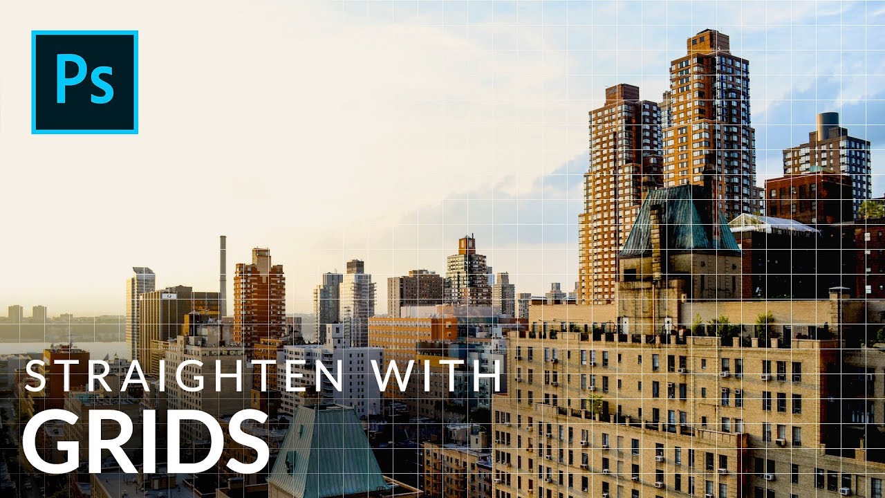 Stop Guessing If Your Buildings Are Straight — Use Photoshop's Grid Like This