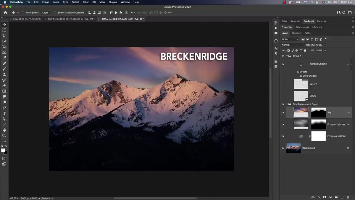 Layer menu showing &ldquo;New Layer Via Copy&rdquo; with Cmd+J shortcut