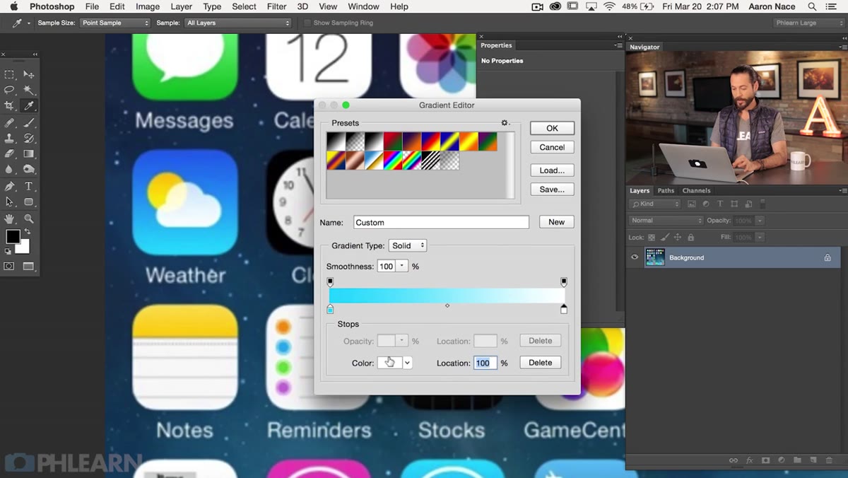 Layer Style dialog open with drop shadow settings visible