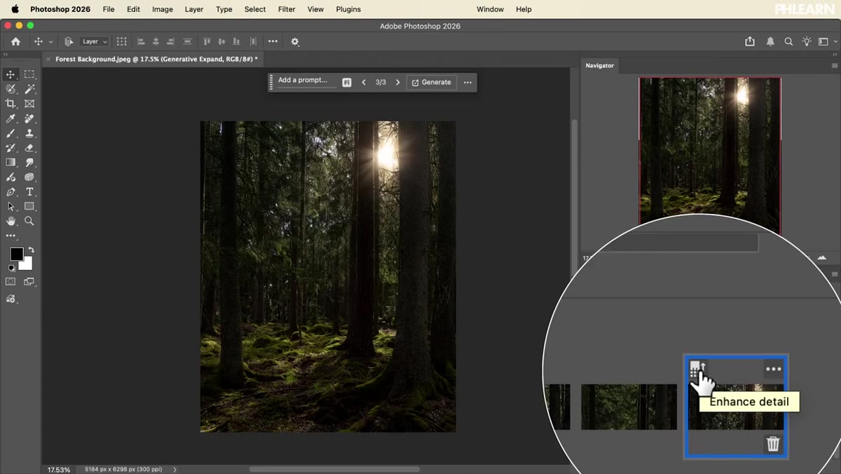 Extending a background with a subject placed on top