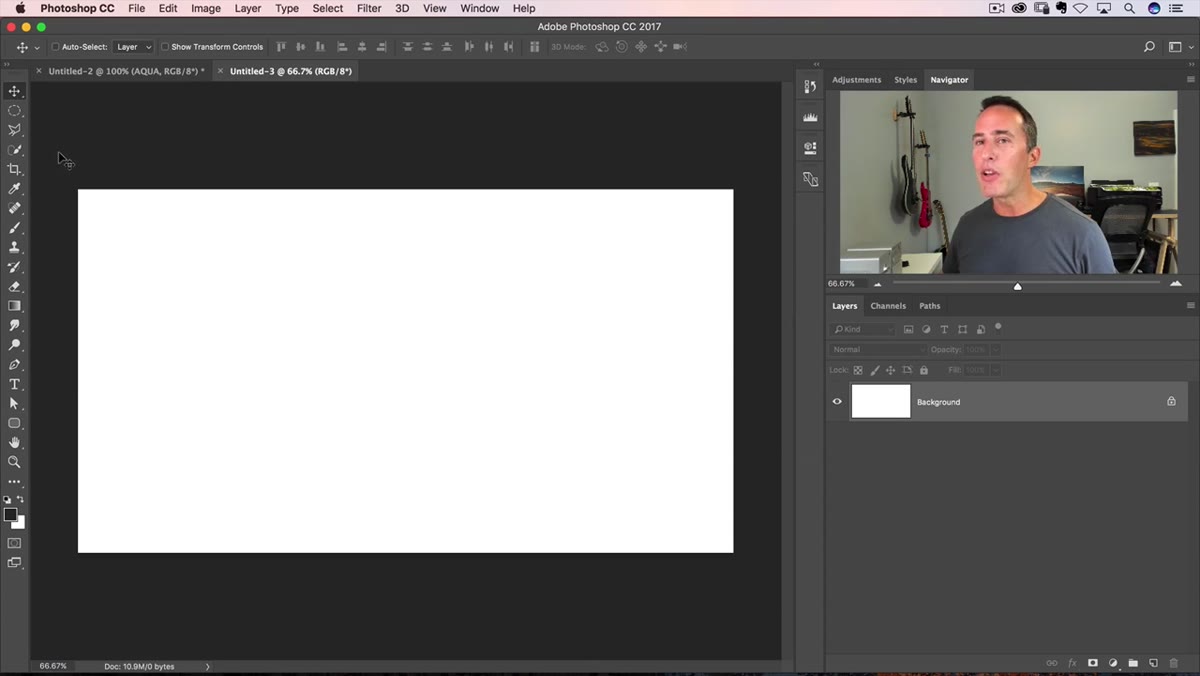 Rounded Rectangle Tool selected in Photoshop toolbar