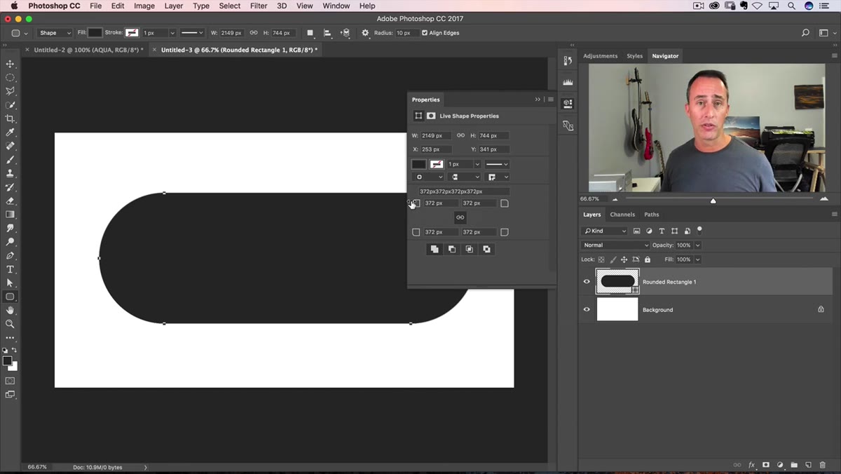 Multiple layer styles listed as active in the Layer Style panel