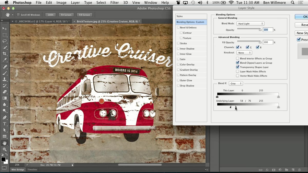 Option-clicking slider handle to split it into two halves