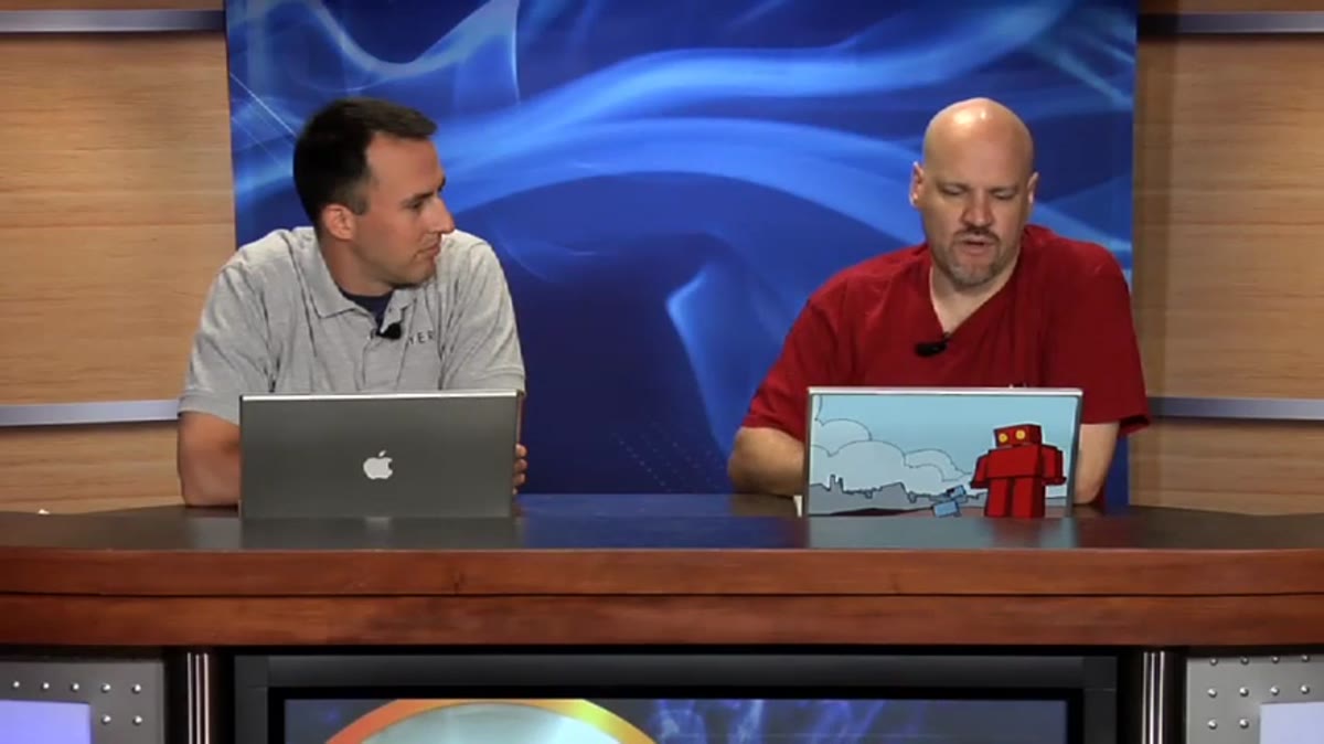 Dave with two website screenshots open as separate documents