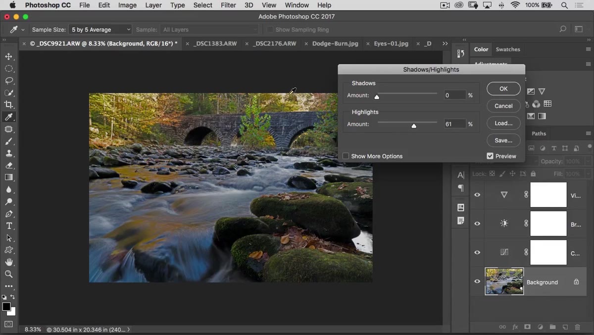 Lightroom Basic panel showing all adjustments accessible in one place