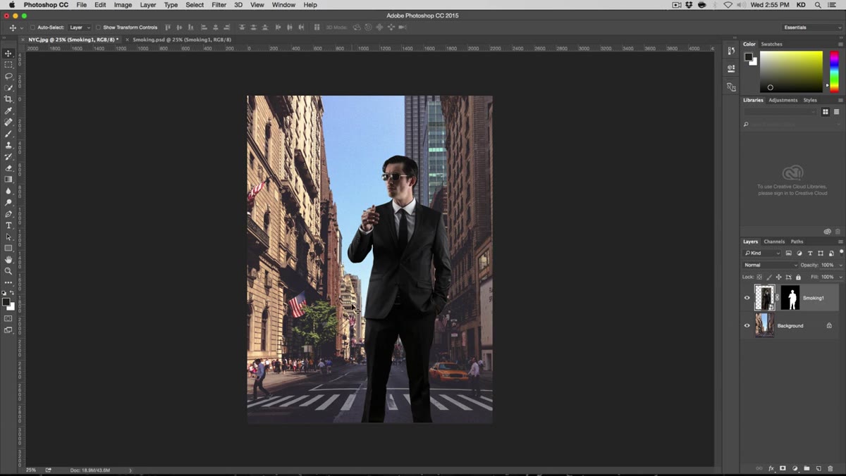 Camera Raw dialog opening from a double-click on the layer&rsquo;s smart object icon