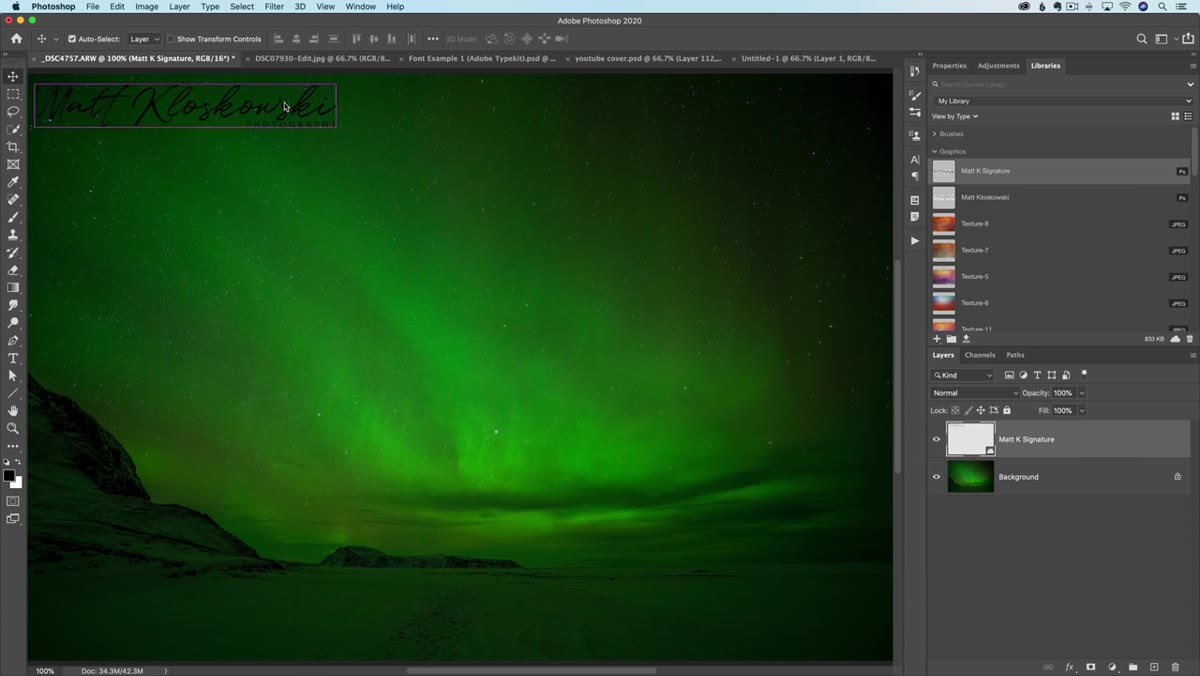 Using Invert command to switch watermark from black to white