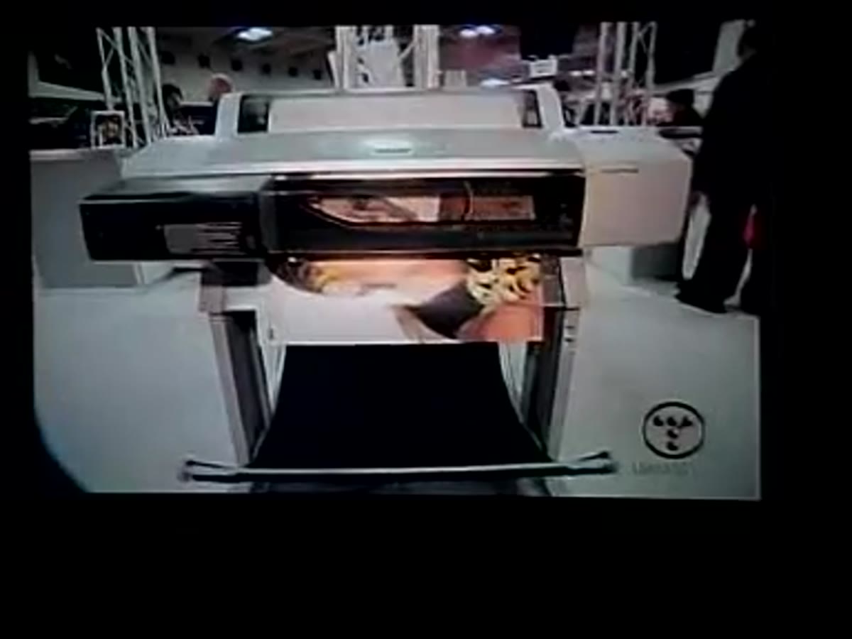 Epson Pro 7600 large-format printer at the booth