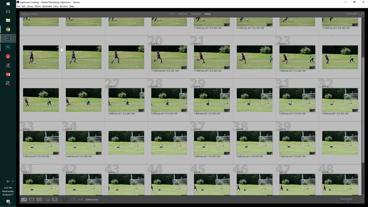 Lightroom Develop Settings > Match Total Exposures menu option