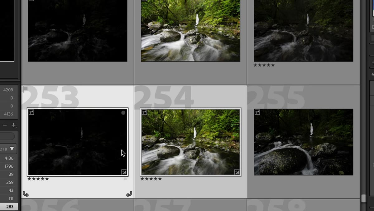 Two raw files stacked as layers in the Photoshop layers panel