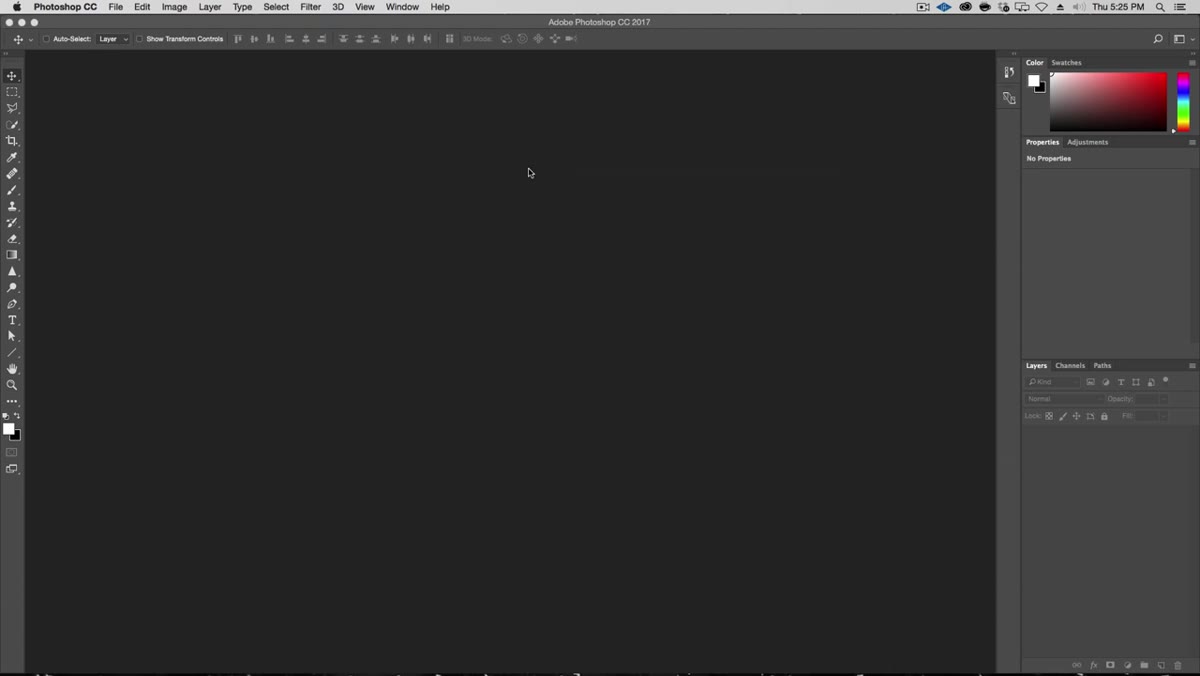 Forest and dancer images open side by side in Photoshop