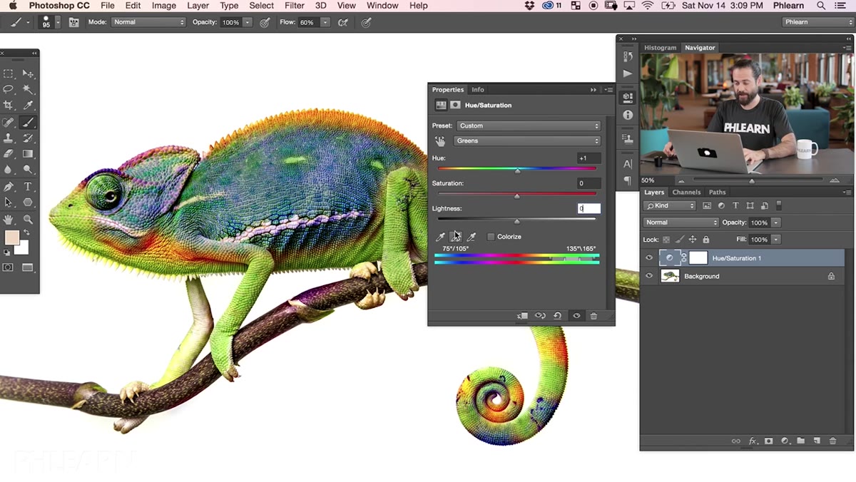 Eyedropper tool being used to sample color from image