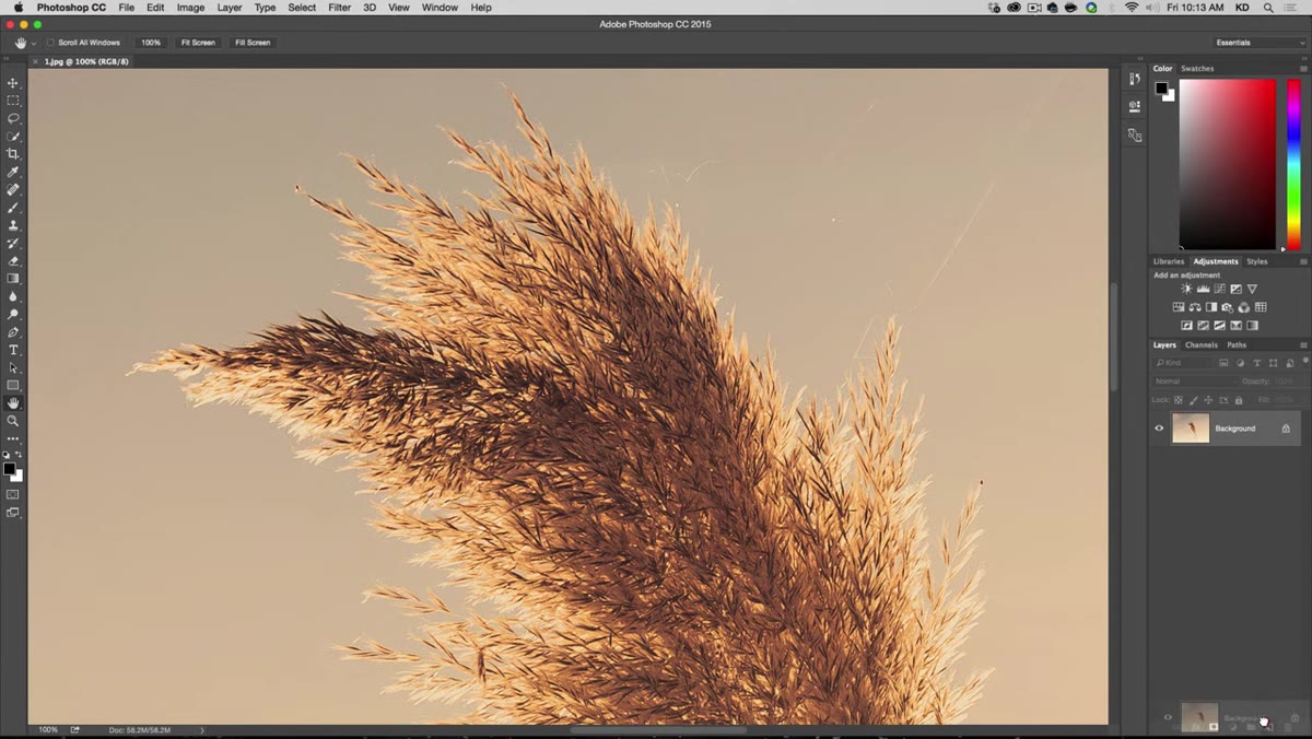 Dragging layer to New Layer icon in the Layers panel