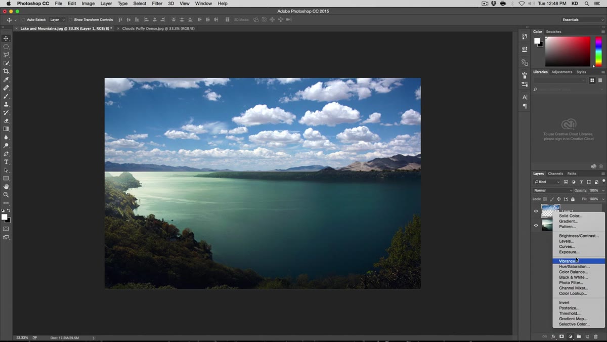 Curves adjustment panel with black point eyedropper active