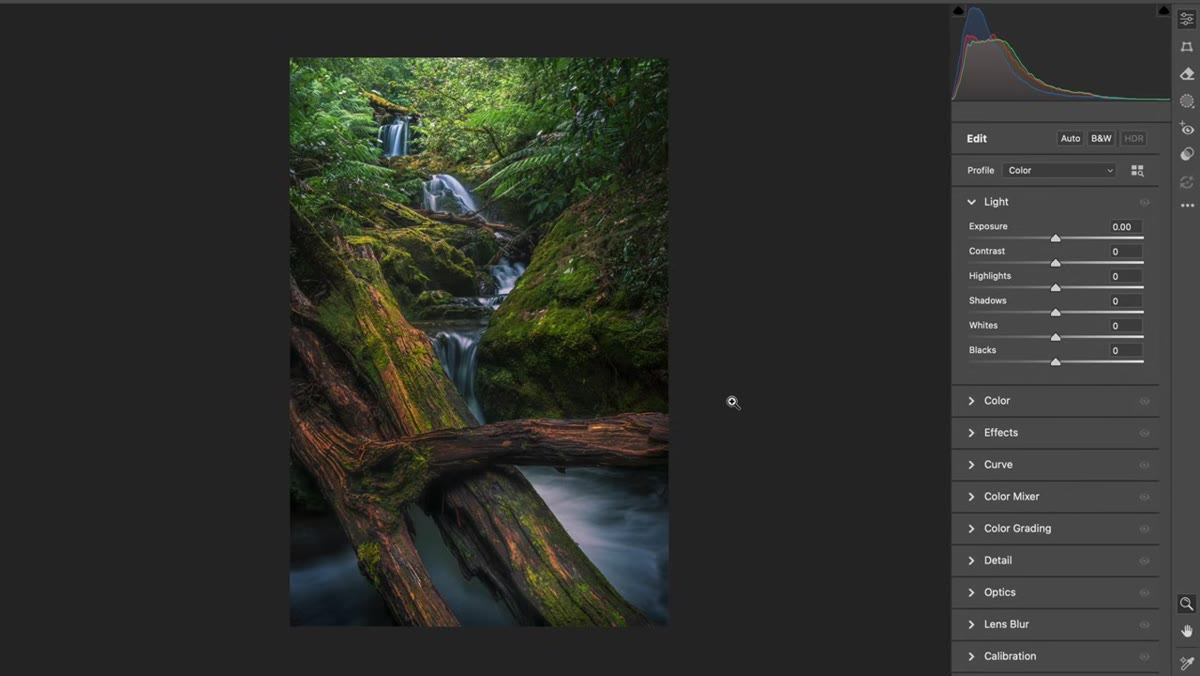 Before and after comparison showing flat versus depth-enhanced version